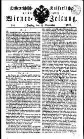 Wiener Zeitung 18230919 Seite: 1