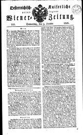 Wiener Zeitung 18231009 Seite: 1