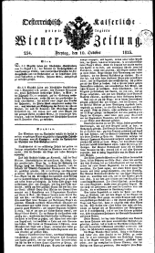Wiener Zeitung 18231010 Seite: 1