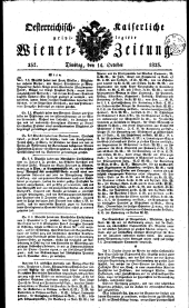 Wiener Zeitung 18231014 Seite: 1