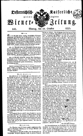 Wiener Zeitung 18231020 Seite: 1