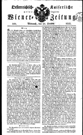 Wiener Zeitung 18231022 Seite: 1