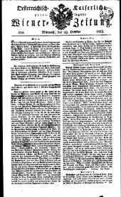 Wiener Zeitung 18231029 Seite: 1