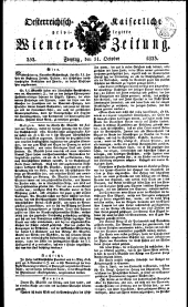 Wiener Zeitung 18231031 Seite: 1