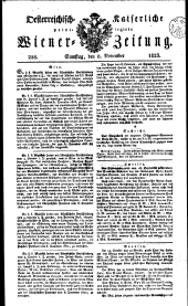 Wiener Zeitung 18231108 Seite: 1