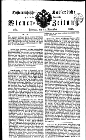 Wiener Zeitung 18231111 Seite: 1