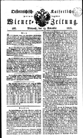 Wiener Zeitung 18231119 Seite: 1