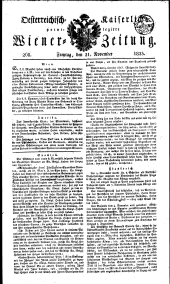 Wiener Zeitung 18231121 Seite: 1