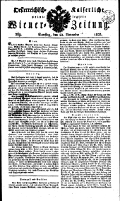 Wiener Zeitung 18231122 Seite: 1