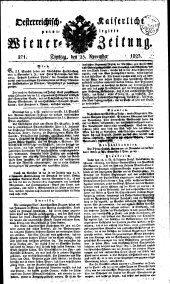 Wiener Zeitung 18231125 Seite: 1