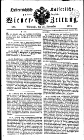 Wiener Zeitung 18231126 Seite: 1