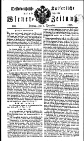 Wiener Zeitung 18231205 Seite: 1