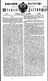 Wiener Zeitung 18231206 Seite: 1