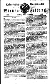 Wiener Zeitung 18231209 Seite: 1