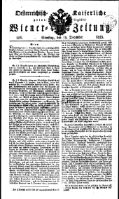 Wiener Zeitung 18231213 Seite: 1