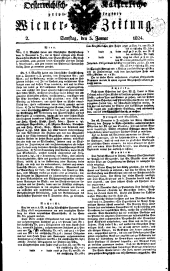 Wiener Zeitung 18240103 Seite: 1