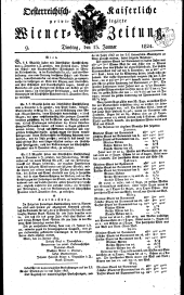 Wiener Zeitung 18240113 Seite: 1