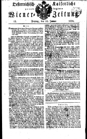 Wiener Zeitung 18240116 Seite: 1