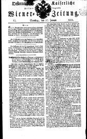 Wiener Zeitung 18240117 Seite: 1