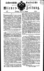 Wiener Zeitung 18240119 Seite: 1