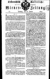 Wiener Zeitung 18240120 Seite: 1