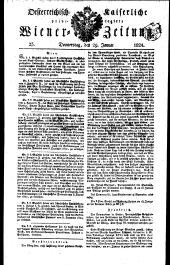 Wiener Zeitung 18240129 Seite: 1