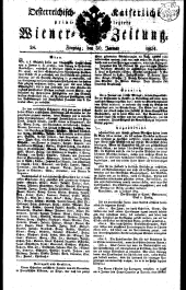 Wiener Zeitung 18240130 Seite: 1