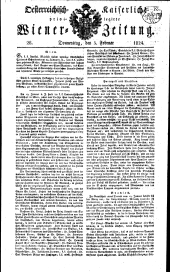 Wiener Zeitung 18240205 Seite: 1