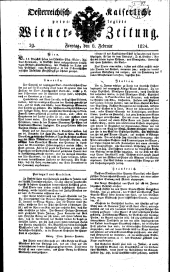 Wiener Zeitung 18240206 Seite: 1