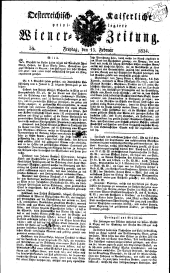 Wiener Zeitung 18240213 Seite: 1