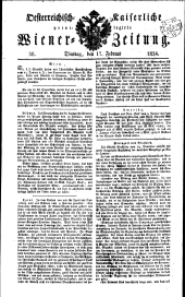 Wiener Zeitung 18240217 Seite: 1