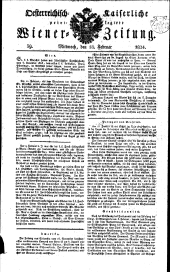 Wiener Zeitung 18240218 Seite: 1