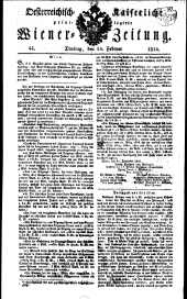 Wiener Zeitung 18240224 Seite: 1