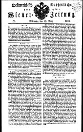Wiener Zeitung 18240317 Seite: 1