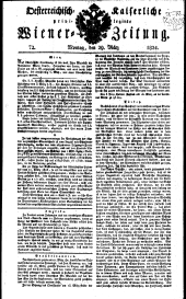 Wiener Zeitung 18240329 Seite: 1