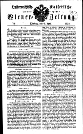 Wiener Zeitung 18240406 Seite: 1