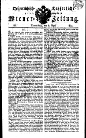 Wiener Zeitung 18240408 Seite: 1