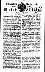 Wiener Zeitung 18240409 Seite: 1