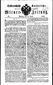 Wiener Zeitung 18240423 Seite: 1