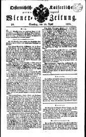 Wiener Zeitung 18240424 Seite: 1