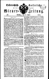 Wiener Zeitung 18240427 Seite: 1