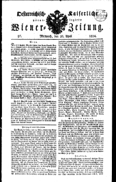 Wiener Zeitung 18240428 Seite: 1