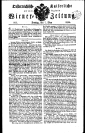 Wiener Zeitung 18240507 Seite: 1