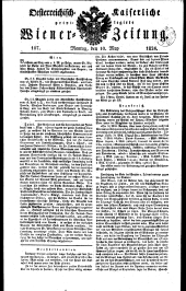 Wiener Zeitung 18240510 Seite: 1