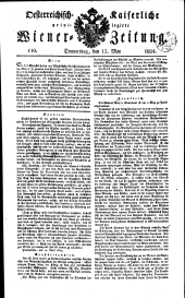 Wiener Zeitung 18240513 Seite: 1