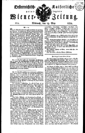 Wiener Zeitung 18240519 Seite: 1