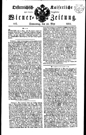 Wiener Zeitung 18240520 Seite: 1