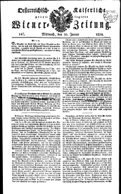 Wiener Zeitung 18240630 Seite: 1