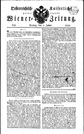 Wiener Zeitung 18240702 Seite: 1