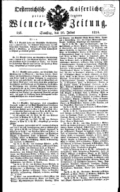 Wiener Zeitung 18240710 Seite: 1